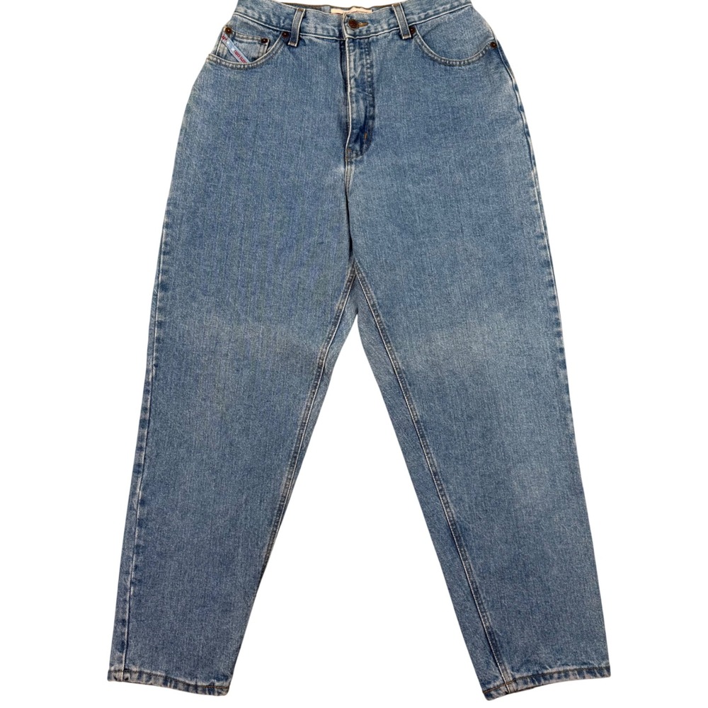 VTG 90s Faded Glory High Waisted Mom Jeans Sz 12 S Reverse Fit Tapered 27x27 - Picture 2 of 10